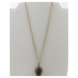 Sarah Coventry Light Of The East Gold Plated pendant Necklace .