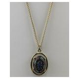 Sarah Coventry Light Of The East Gold Plated pendant Necklace .