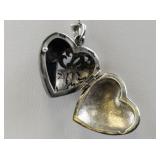 Designs by FMC Marcasite & Onyx Sterling Silver Pendant Necklace .