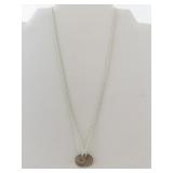M & P Sterling Silver Pendant Necklace .