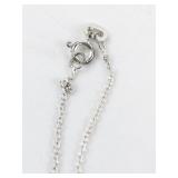 Malachite Sterling Silver Pendant Necklace .