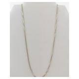 Classic 18" Vermeil (Sterling Silver) Box Chain. Excellent Condition!.