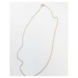 Classic 18" Vermeil (Sterling Silver) Box Chain. Excellent Condition!.