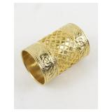 Gold Plated opera Necklace & Three Slide Pendants..