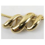 Gold Plated opera Necklace & Three Slide Pendants..