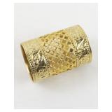 Gold Plated opera Necklace & Three Slide Pendants..