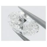 2.68 Carats Oval Brilliant Cut Lab Grown Diamond, FVS2 SUPER IDEAL GCAL 8X!!!. ***Estimated Replacement Value $6000 LOW RESERVE***