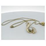 14K Yellow Gold 1.04ct Round Brilliant NATURAL Diamond Pendant Necklace. ***Appraised Value $14,000***