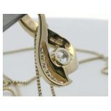 14K Yellow Gold 1.04ct Round Brilliant NATURAL Diamond Pendant Necklace. ***Appraised Value $14,000***