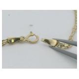 Vintage Emerald & Diamond 14K Yellow Gold Bracelet.