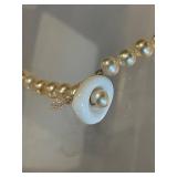 Elegant Freshwater Pearl Necklace with Sterling Silver Pendant
