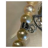 Elegant Freshwater Pearl Necklace with Sterling Silver Pendant