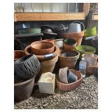 Collection of 40+ Assorted Plant Pots and Saucers