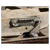 Assorted Vintage Car Parts Including Hubs and Panels