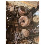 Vintage 1970s GM 250 Engine Block with Components