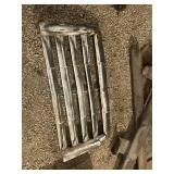 Assorted Vintage Car Parts including Door and Grille