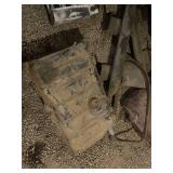 Assorted Vintage Car Parts including Door and Grille