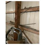 Assorted Vintage Car Parts including Door and Grille