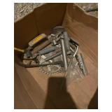 Lot of Vintage Bicycle Parts Including USA Huffman Frame and Wheels