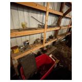 Collection of Used Automotive Parts Including Headlights and Radiator