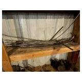 Collection of Used Automotive Parts Including Headlights and Radiator