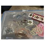 Collection of Costume Jewelry with Pearls and Gemstones