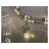 Collection of Costume Jewelry with Pearls and Gemstones