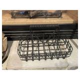 Brass Fireplace Tool Set with Log Holder Basket and Birch Wood