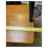 Wooden Side Table with Integrated Lamp