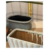 Live Indoor Plant in Ceramic Planter with Additional Pots