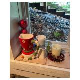 Assorted Holiday Mugs, DÃ©cor, and Glassware Collection