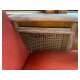 Cane Furniture Set with Loveseat, Chair, and Table