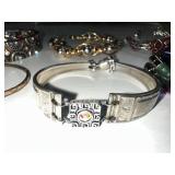 Set of 6 Unique Mixed Metal Bracelets with Intricate Designs