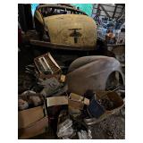 Vintage Hot Rod Coupe Project Car Chassis and Parts Collection