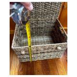 Woven Seagrass Storage Basket with Lid