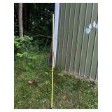 Set of Two Metal Garden Art Sculptures with Hanging Ornaments