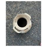 Vintage Metal Milk Churn with Rusted Patina