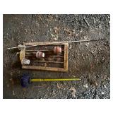 Set of Rustic Garden Tools and Wall Decor