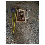 Set of Rustic Garden Tools and Wall Decor