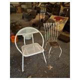 Pair of Vintage Metal Patio Chairs