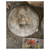 Decorative Concrete Planter and Stepping Stone Set