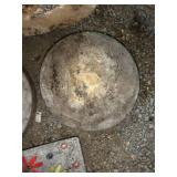 Decorative Concrete Planter and Stepping Stone Set