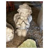 Assorted Concrete Outdoor Decor Pieces