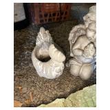 Assorted Concrete Outdoor Decor Pieces