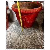 Set of Decorative Ceramic Planters and Birdbath