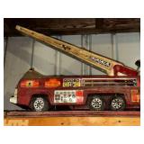 Assortment of Vintage Toy Trucks and Tractors