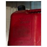 Collection of 3 Used Gasoline Cans with Spouts and Funnel