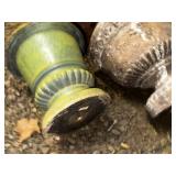 Set of 3 Decorative Garden Urns