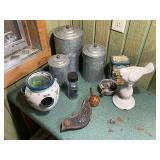 Rustic Kitchen and Garden Decor Collection with Herb Jar