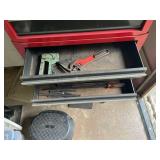 Craftsman Red Tool Chest with Assortment of Hand Tools